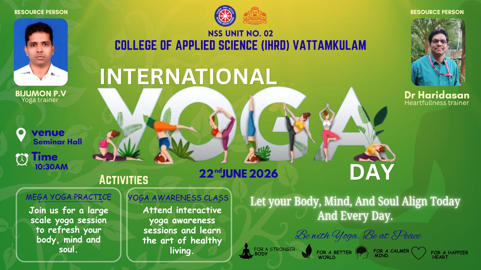 INTERNATIONAL YOGA DAY (22.06.2026)